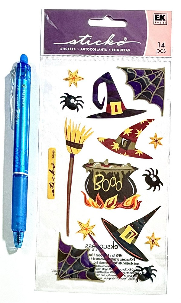 Halloween Spider Sticko Stickers Scrapbooking Card Journal Planner
