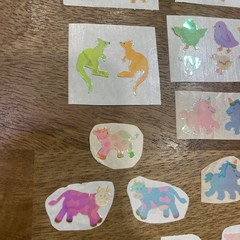 80s Stickers Vintage Pearlized Shiny Lot Of Sandylion Mods Of Farm Animals