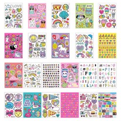 Just My Style® 1500 Sticker Book by Horizon Group USA, Fun Craft Stickers, Cute
