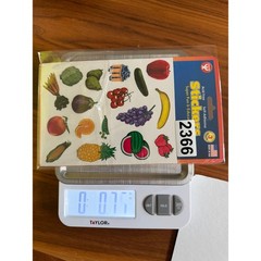 New Hygloss Fruits Vegies Stickers 3 sheets Educational Scrapbook