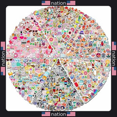 Colorful 600 PCS Waterproof Stickers for Teens – Perfect for Valentine?s Day