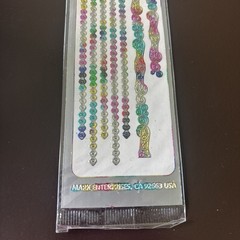 Vtg Rainbow Foil Metallic Border Stickers 90s Corners Mark Enterprises