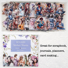 People Scrapbook Sticker Set (30 Sheets, 236 Assorted Pieces) – Journaling Scrap