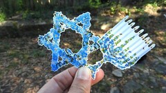 Pack of 2 – 3″ Jewish Star of David & Menorah Stickers VINYL STICKERS 3 inches