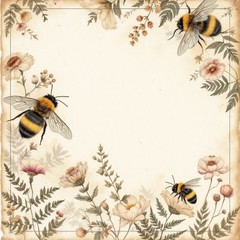 Bumble Bee Decoupage Rice Paper For Ornament-Wood Art Scrapbooking A4 3 Sheets
