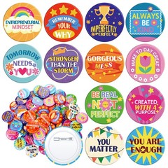 240 PCS Reward Button Pins Employee Of The Month Badges 12 Styles Appreciation