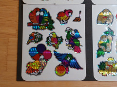 Vintage 1980s Stickers Prism Sparkle Unicorn Butterfly Rainbow Animal 12 Sheets