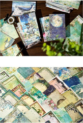 480Pcs Vintage Scrapbook Paper,Rose Manor Scrapbooking Paper for Journaling Supp