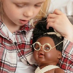 NUOBESTY 10pcs Mini Doll Glasses Metal Wire Rim Frameless Lens Doll Dress up …