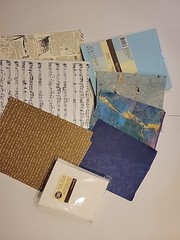 Scrapbooking lot Paper Envelopes Sky Blue Music Arts Crafts Huge Lot TA9