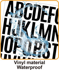 12 Sheets Letter Sticker, 312 PCS Alphabet Stickers Waterproof Alphabet, 2 In…