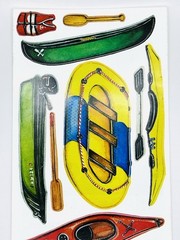 retired 2000 NotSoCute Boat Stickers 5.5×12 inch Canoe Raft Motorboat Kayak