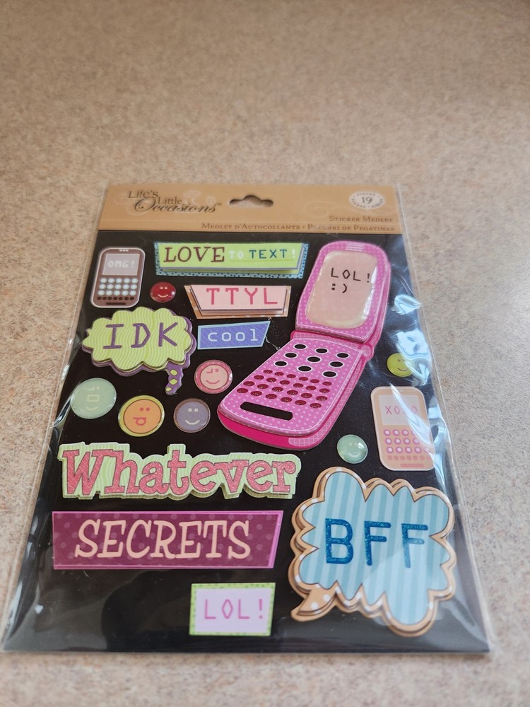 K & Company/Life’s Little Occasions~Texting Sticker Medley