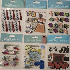 Lot of 17 packs All JOLEE’S BOUTIQUE Dimensional Scrapbooking Stickers