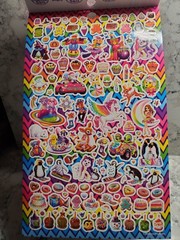 🌈Lisa Frank Sticker 3 Books Of 5 Sticker Sheets 600 Stickers Bendon New Booklet