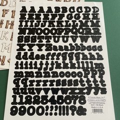 Vintage Sticker Lot- Francis Meyer Provo Craft Letters Alphabets Words Numbers