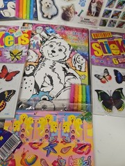 Kids Activity Art And Sticker Lot Stickers And Glo Art