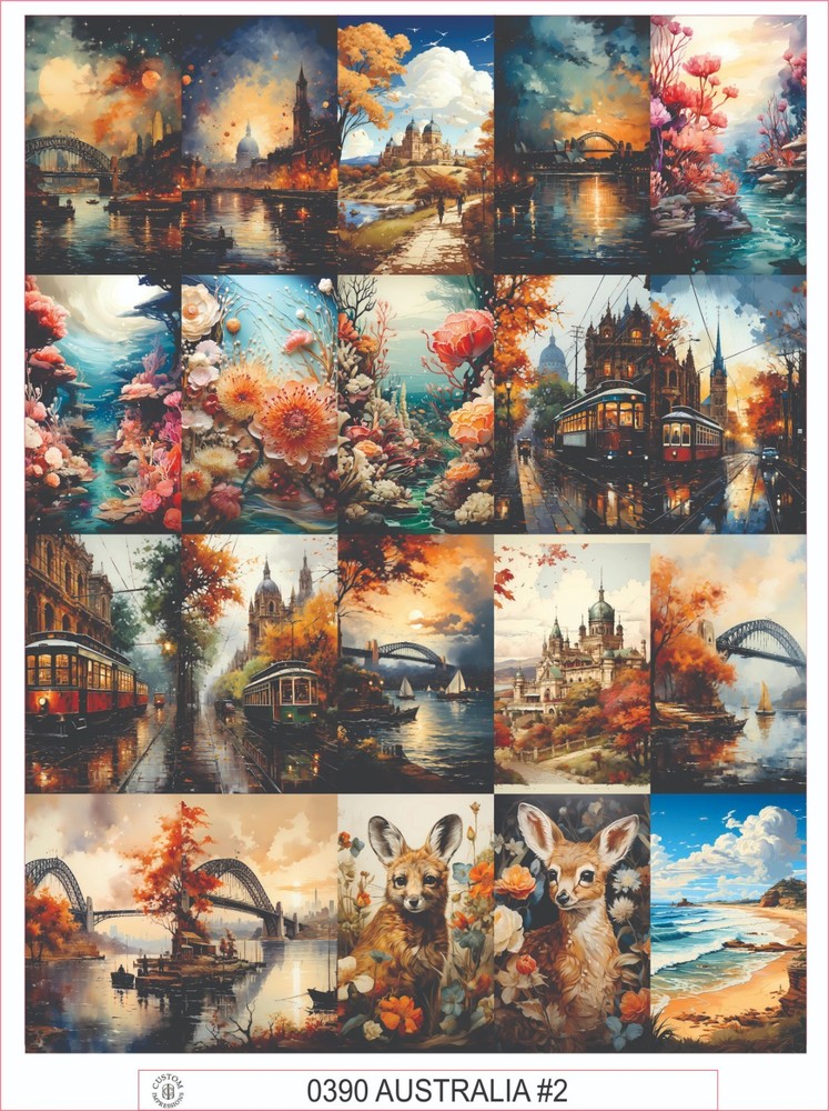 AUSTRALIA #2 – COMPLETE SHEET OF 20 STICKERS