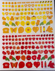 Mrs. Grossman’s 600+ Sticker Collages – 5 Stencils and 15 Sheets Art Paper NEW!