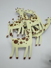 Safari Animal Foam Craft Stickers 40pcs Giraffe Zebra Elephant Hippo Leopard Lot