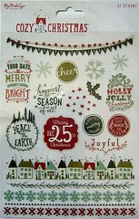 My Minds Eye «Cozy Christmas» 6×6 Paper & Embellishments (A) – Save 60%