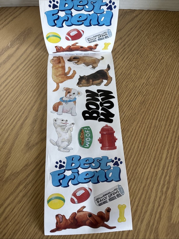 Dog Pet Sticker ROLL NRN Designs Scrapbook Stickers Best Friend, Dogs