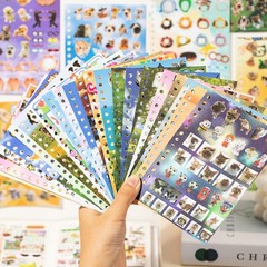 Cat and Dog Stickers Book Set 2 in 1,Value Set with 1600 Stickers 60 Pages Me