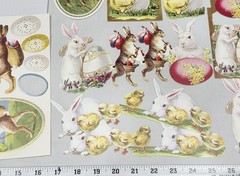 2019 Anna Griffin AG708 «VINTAGE BUNNY DIECUTS» Easter with Folio Box 253-Pcs