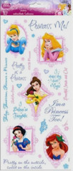 Disney Princess Cinderella Belle Snow White Ariel Aurora Phrases Stickers