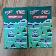 Raising Canes A Christmas Story Sticker Scene Packs New Sealed 2025 2 Packs