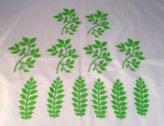 Tim Holtz Die Cuts * Garden Greens * 6 Sets * White, Green or Kraft Cardstock