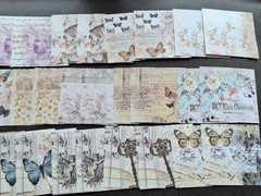 200 Pc Ephemera Petite 2 3/4 X 2 3/4 Dec Garden Series Floral Paper Pack Pack A
