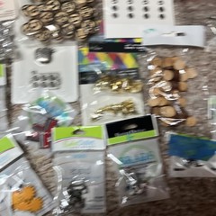 Eyelet Outlet and Brads/ Mini Charms/ Wooden Numbers for Crafts New