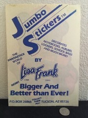 Vintage 80’s Lisa Frank JUMBO Sticker- Classic Teddy Bear 1984 7″ x 10″ RARE
