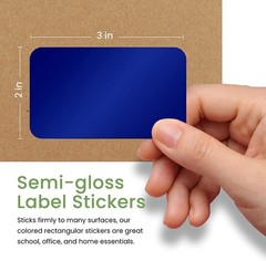Rectangular Self-Adhesive Labels 3×2 inch (75mm x 50mm) Pastel Green Sticker …