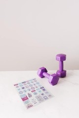 Workout, Fitness & Food Planner Stickers for Adults – Motivational, Aesthetic