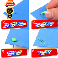 HNYYZL 500PCS Brads for Paper Crafts,Metal Brass with Multicolored