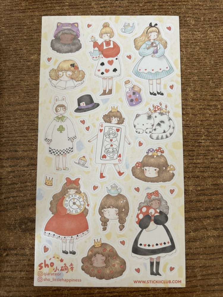 Stickii Club Alice In Wonderland Theme Sticker Sheet By sho_littlehappiness