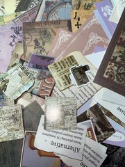 Vintage Scrapbooking Supplies Kit, 200+Pcs Junk Journal Kit with Scrapbook Paper