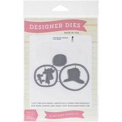 Echo Park Designer Dies BUILD A SNOWMAN Steel Dies Scrapbooking
