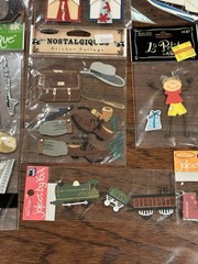 Large Lot Vintage Jolee’s Dimensional Stickers Travel Band Food Sailboat Train