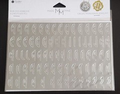 MADE MINE Self-Adhesive Rub-Ons SILVER FOIL BLOCK – 237 pcs