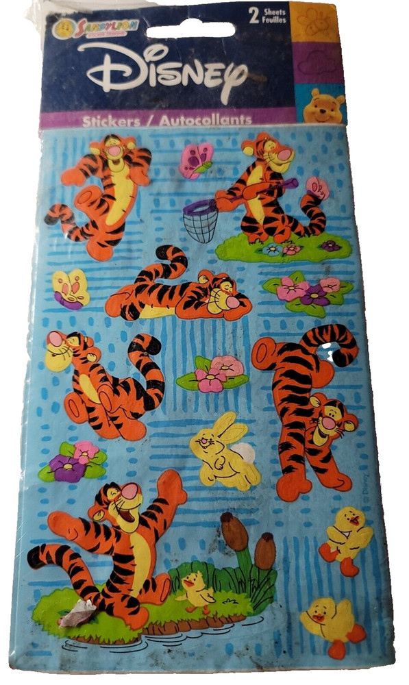 Sandylion Disney Winnie Pooh Tigger Flowers Bunny Diary Stickers New VTG