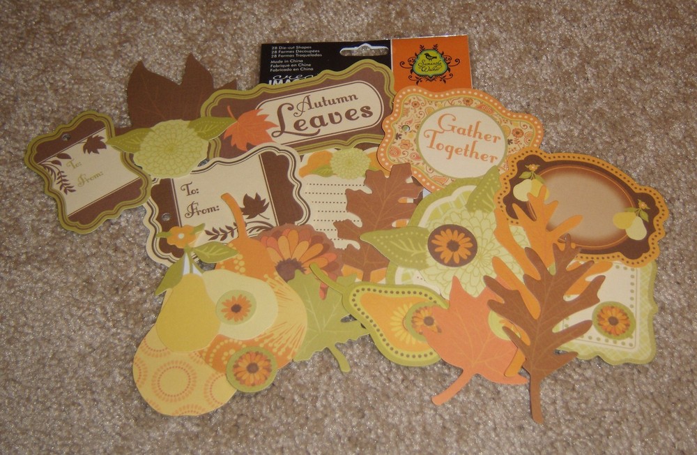 Creative Imaginations Samantha Walker DieCut Shapes ~ Orchard Harvest