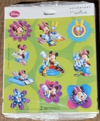 Stickeroni Hallmark Disney 6 pcks 20 stickers ea. 120 Minnie Mouse Daisy Duck