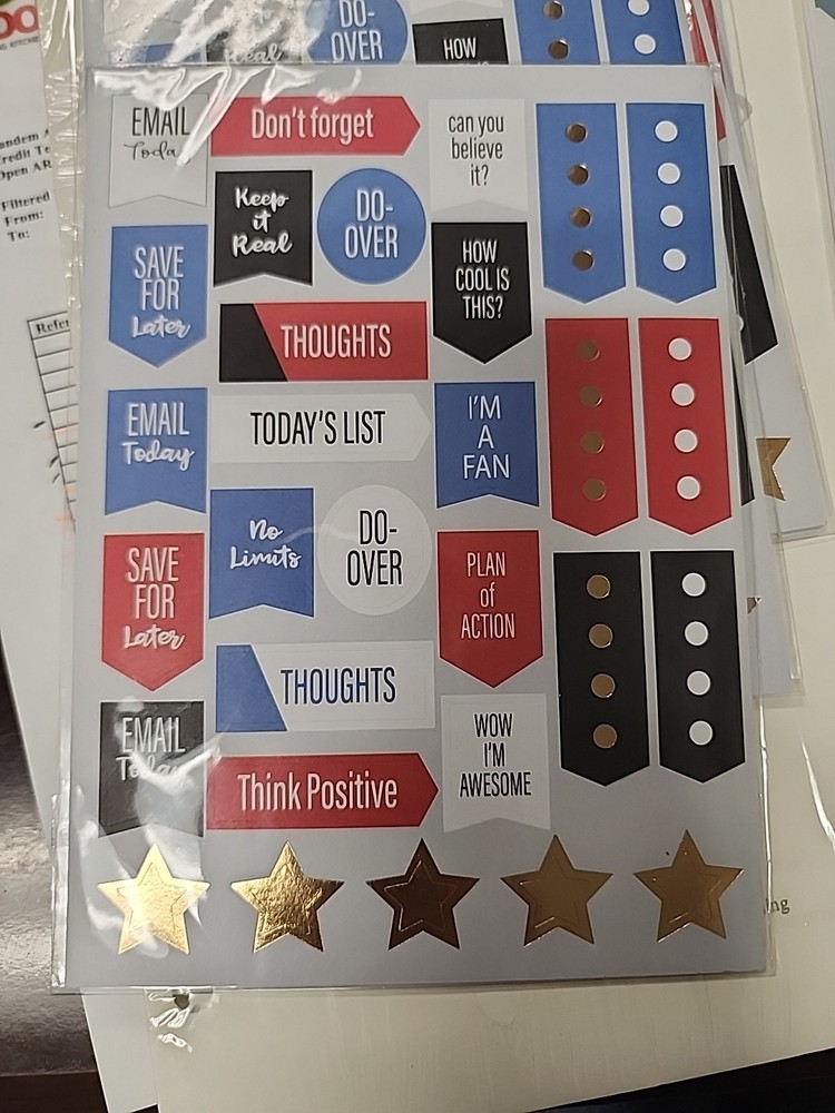 Pen+ Gear Positive Affirmation Journaling Stickers. 4-5×7″ Sheets