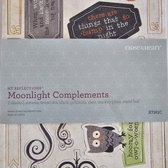 Retired Close to My Heart Moonlight Complements X7161C Halloween Chipboard