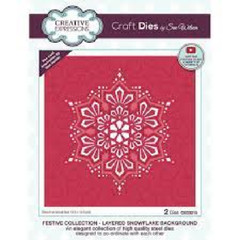 Creative Expressions Metal Die FESTIVE COLLECTION – LAYERED SNOWFLAKE BACKGROUND