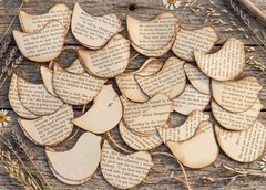 60 Handmade Vintage Book Paper Bird Cutouts – Shabby Chic Journaling Ephemera