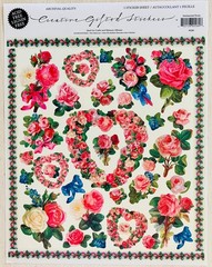 Vintage Punch Studio Sticker Sheet «Sentimental Roses» Gifted Line New Unused